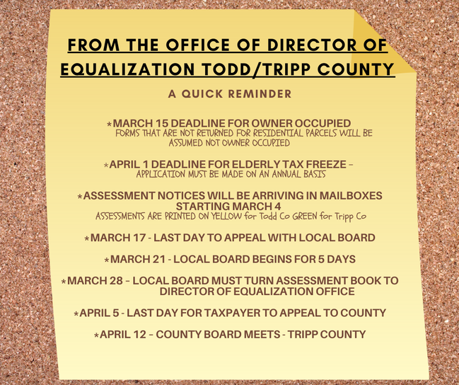 Tripp/Todd County Assessor TRIPP COUNTY